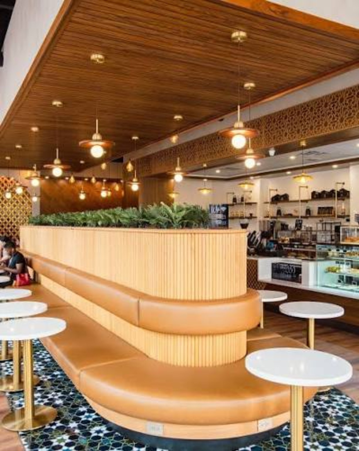 Interior of Haraz Coffee House University in Charlotte